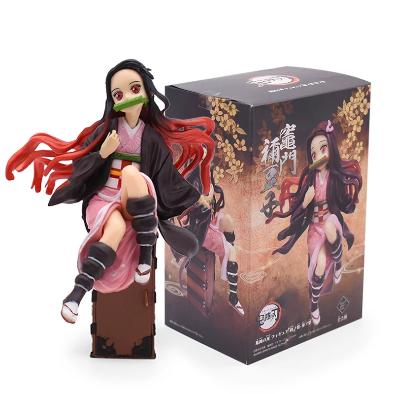 

16cm Anime Figures Demon Slayer Kamado Nezuko with box Action Figurals Collectible Model PVC Doll Birthday Gift
