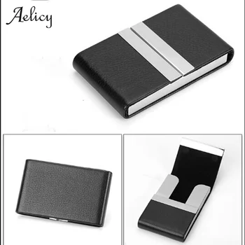 

Creative Holder Anti-theft Credit Card Holder Thin Id Card Case Unisex Automatically Solid Metal Bank Card Wallet Business Mini