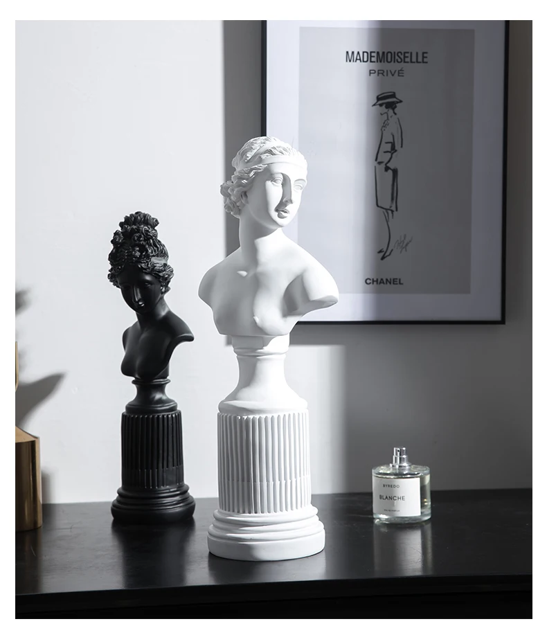  INS Style Nordic Home Modern Creative Living Room Bedroom Desktop Arrangement Venus Character Head  - 4000313296976