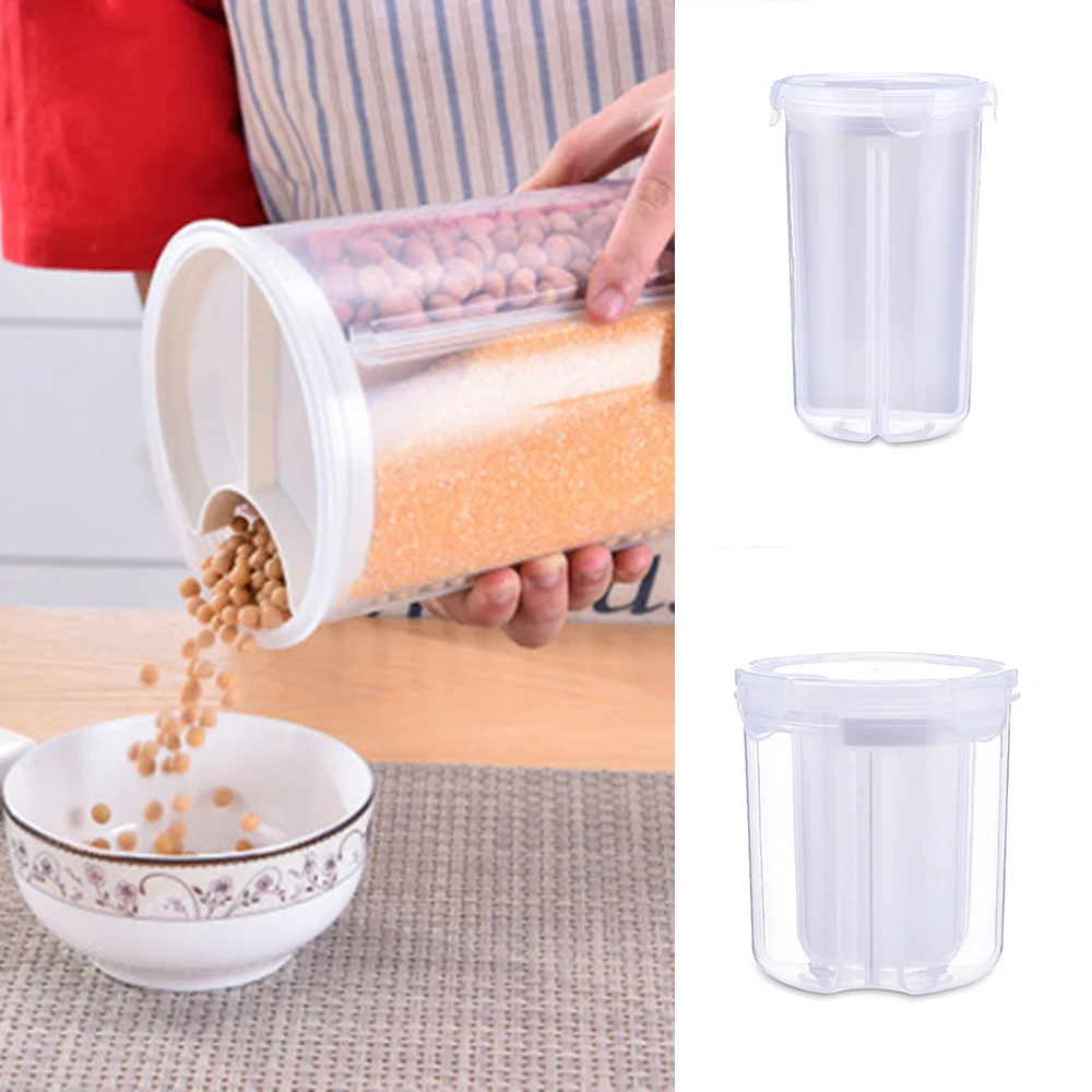 Transparent Kitchen Food Cereal Grain Bean Rice Storage Box Container Box Case