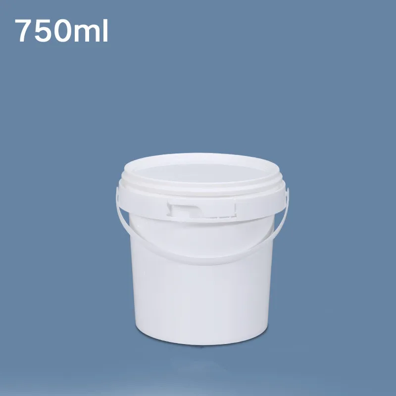 

10Pcs 750ML Round Plastic Bucket Empty Food Grade Storage Container For Food Ice Cream High Quality Bottle