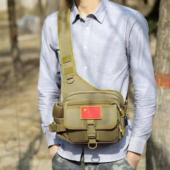 

Outdoor Tactical Crossbody Bag Multi-pockets Quick Release Buckle Zipper for Cycling HB88