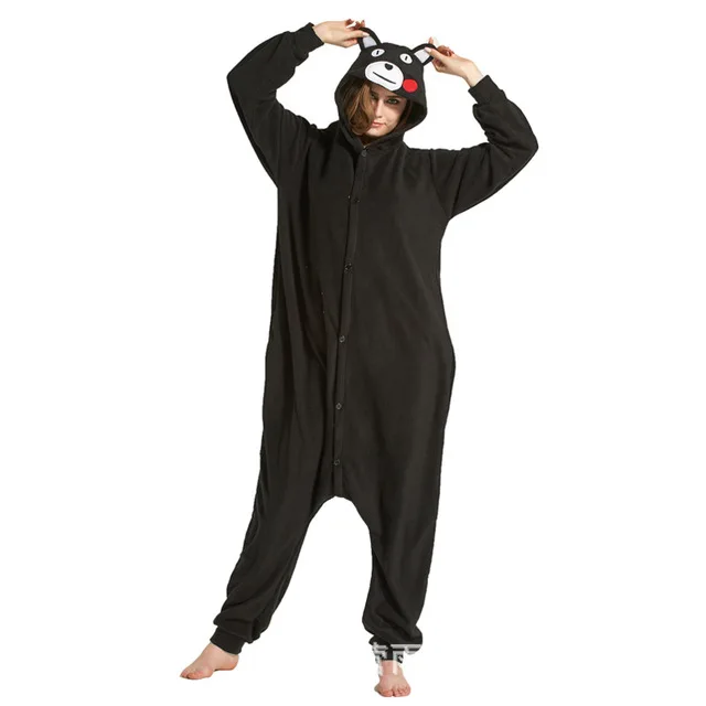 Пижама кигуруми с единорогом для взрослых, Ститч, медведь, животное, Onesie, зимняя одежда для сна для мужчин и женщин, парная фланелевая одежда для сна, домашняя одежда
