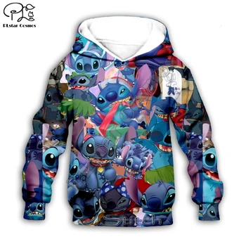 

Kids Cloth Anime kawaii Lilo Stitch 3d hoodies/boy sweatshirt Cartoon Hot Movie style-8
