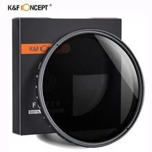 K&F CONCEPT ND2-400 nd filter 37/40.5/43/46/49/52/55/62/67/72/77mm Adjustable Neutral Density Fader Variable Camera Lens Filter
