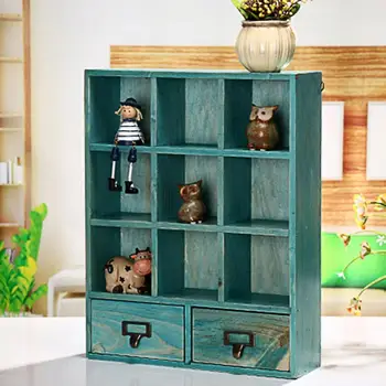 

RU Warehouse Large Wall Cabinet Box Hanging Storage Holder Rack Decorative Wooden Box Craft Gift Home Decoration