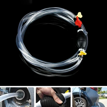 

Water Oil Transfer Sucker Pump Petrol Diesel Liquid Manual Pump Syphon Suction Fuel Gas Pump Clear PVC Pipe Auto Accessories
