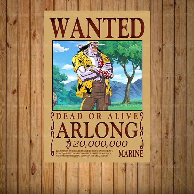 One Piece Luffy Canvas Painting Anime Retro Wanted Character Poster Wall Art Print Modern Home Children's Bedroom Decoration Mur