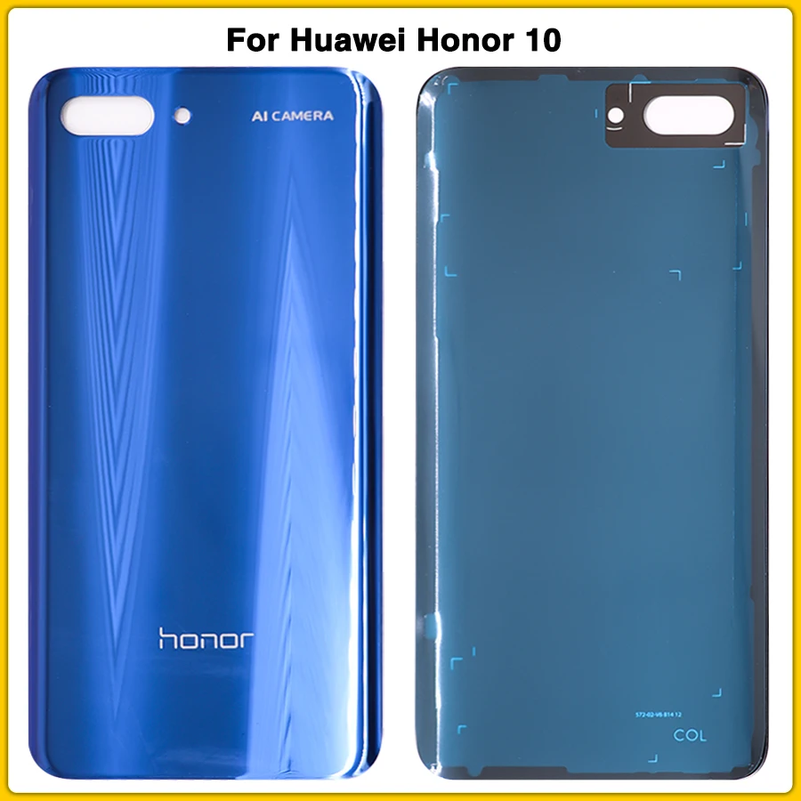 Корпус батареи чехол стекло для huawei honor 10 батарея задняя панель Задняя крышка Замена панели