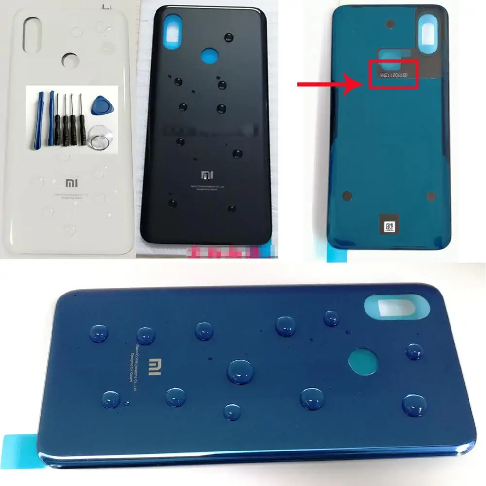 Shyueda для Xiaomi Mi 8 M1803E1A M1803E1C M1803E 6,2" Стекло Задняя Дверь Корпус Крышка батарейного отсека