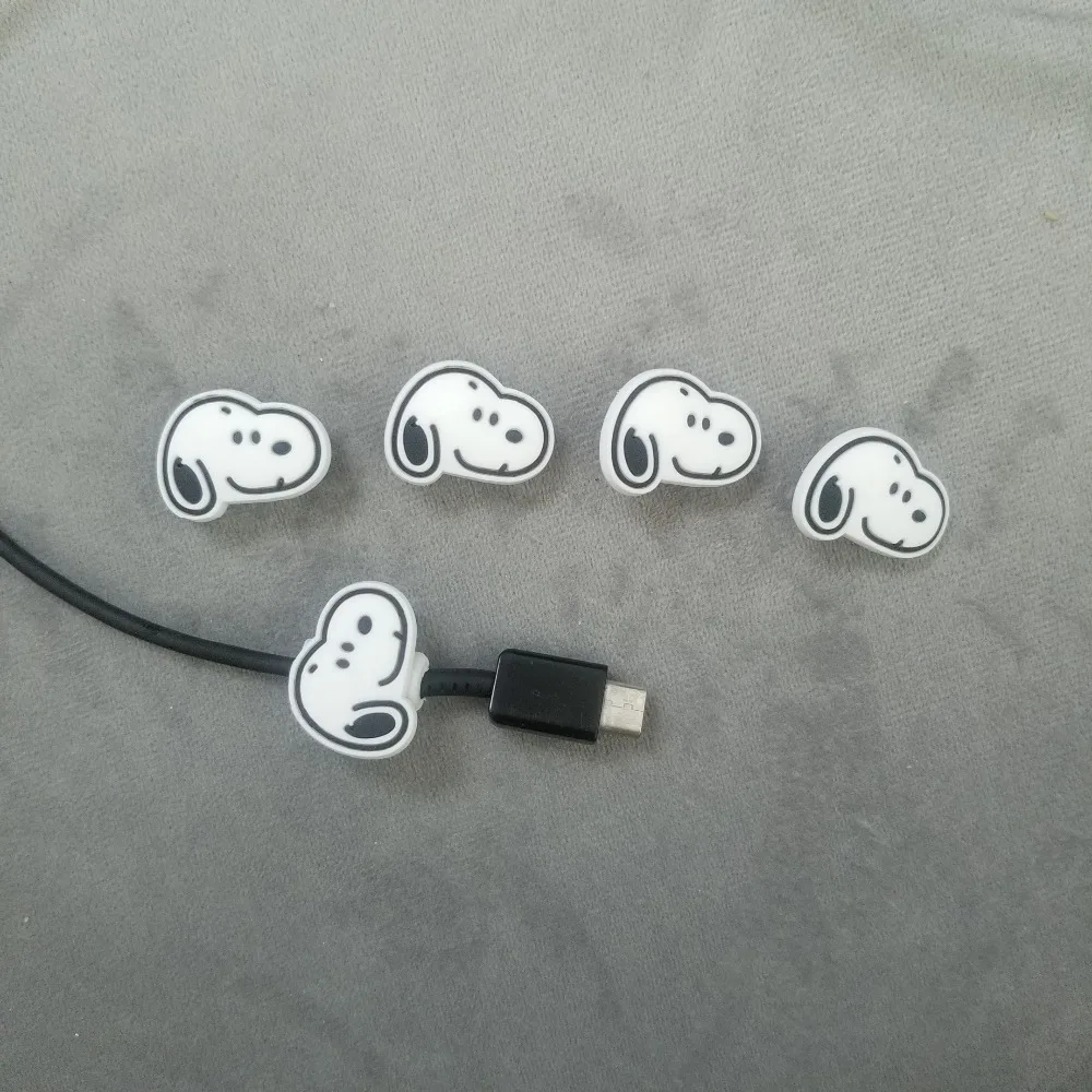 1 шт. Милая мультяшная собака защита для usb-кабеля управление линия передачи данных Организатор клип протетор де Кабо намотки кабеля для iPhone samsung