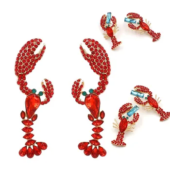 

Luxury Full Crystal Earrings for Women Jewelry 2020 Rhinestone Lobster Earrings Women Korean Fashion Designer Long Drop Earrings