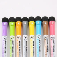 1 Set School Classroom Supplies Magnetic Erasable Whiteboard Pens Markers Dry Eraser Pages Children’s Drawing Pen Board Markers 1