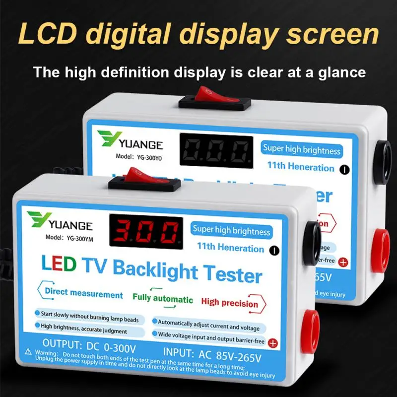 Testador de Led Instrumentos de Medição de Ferramenta de Teste Saída Backlight Tester Multiuso Tiras Grânulos 0-300 v Led tv