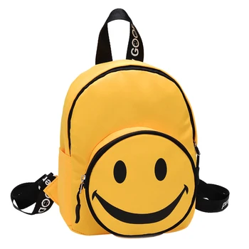 

Cartoon Smile Schoolbag School backpack for girls Shoulder bag Anti-lost Children's School Bag Cute Backpack 828