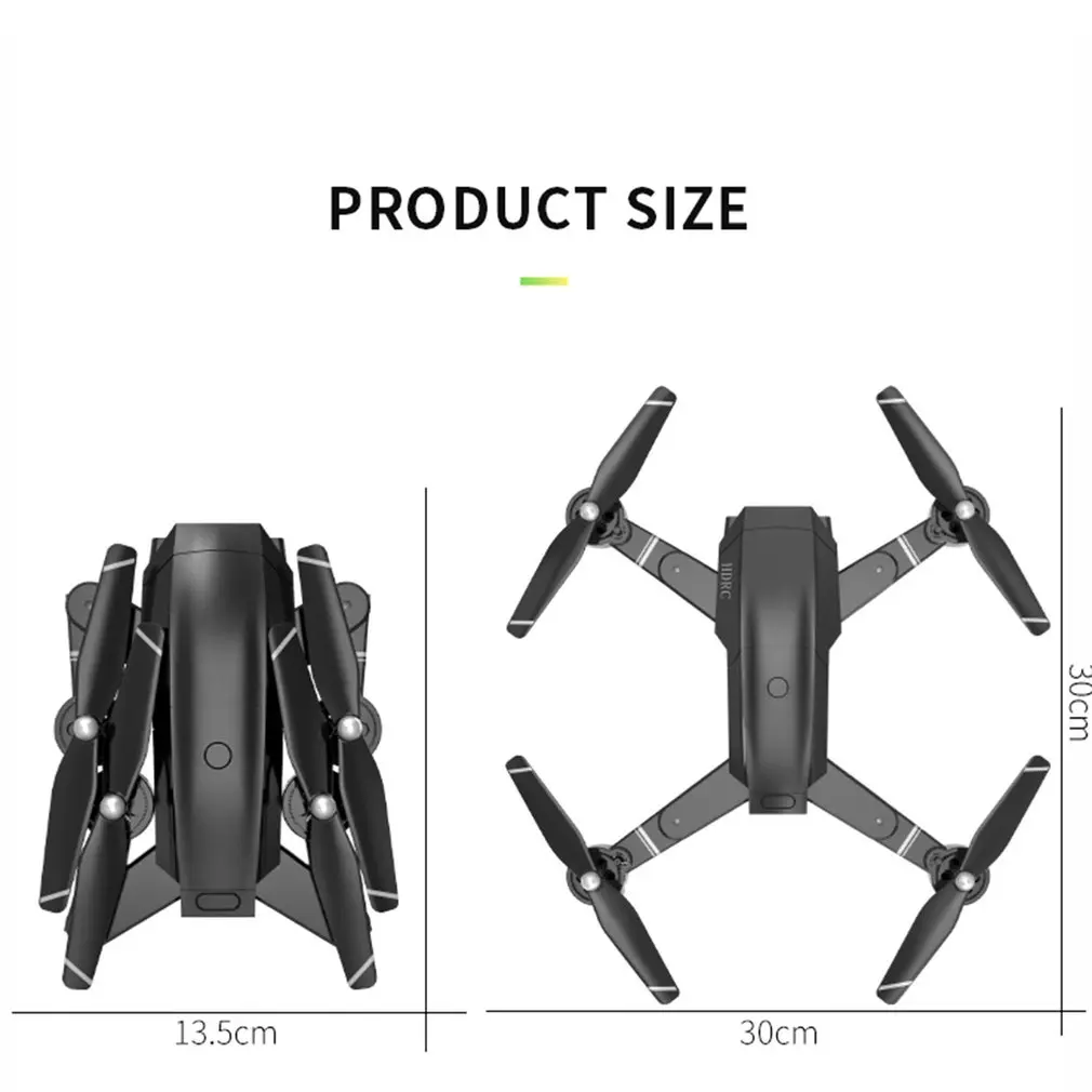 H13 Foldable Professional RC Drone with HD Camera Four-Axis Folding Aerial Wide Angle WiFi FPV Optical Flow RC Quadcopter