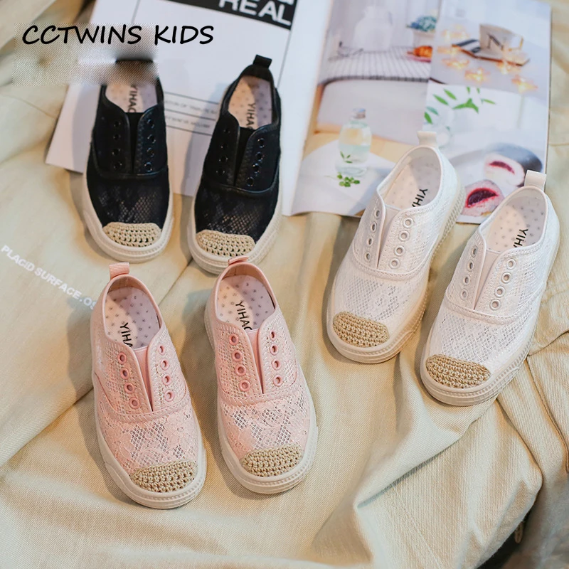 

Kids Shoes 2019 Autumn Fashion Girls Slip On Espadrilles Shoes Mesh Black Sneakers for Children Soft Clearance Trainers FC2594