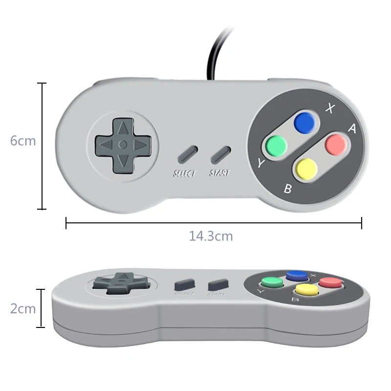 USB 2 0 ПК геймпад проводной игровой контроллер джойстик контроль ler SNES коврик для