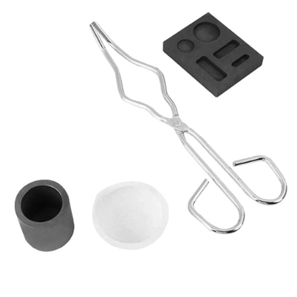 14ml Graphite Crucible Set Tongs And Bowl For Gold Quartz Melting Crucible