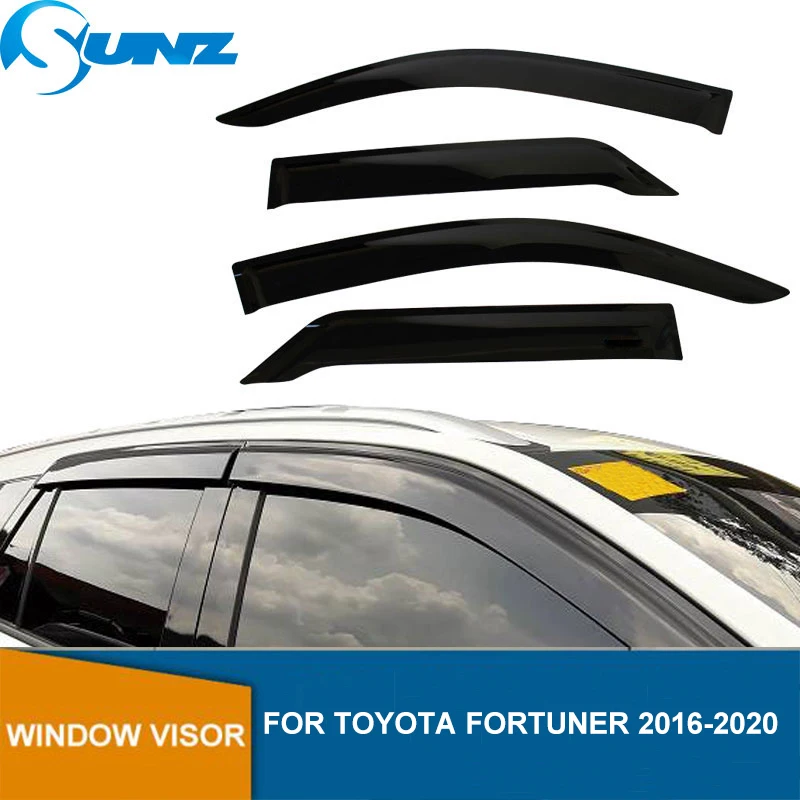 Боковые оконные дефлекторы для Toyota Fortuner Sw4 2015 2016 2017 2018 2019 2020 оконный козырек