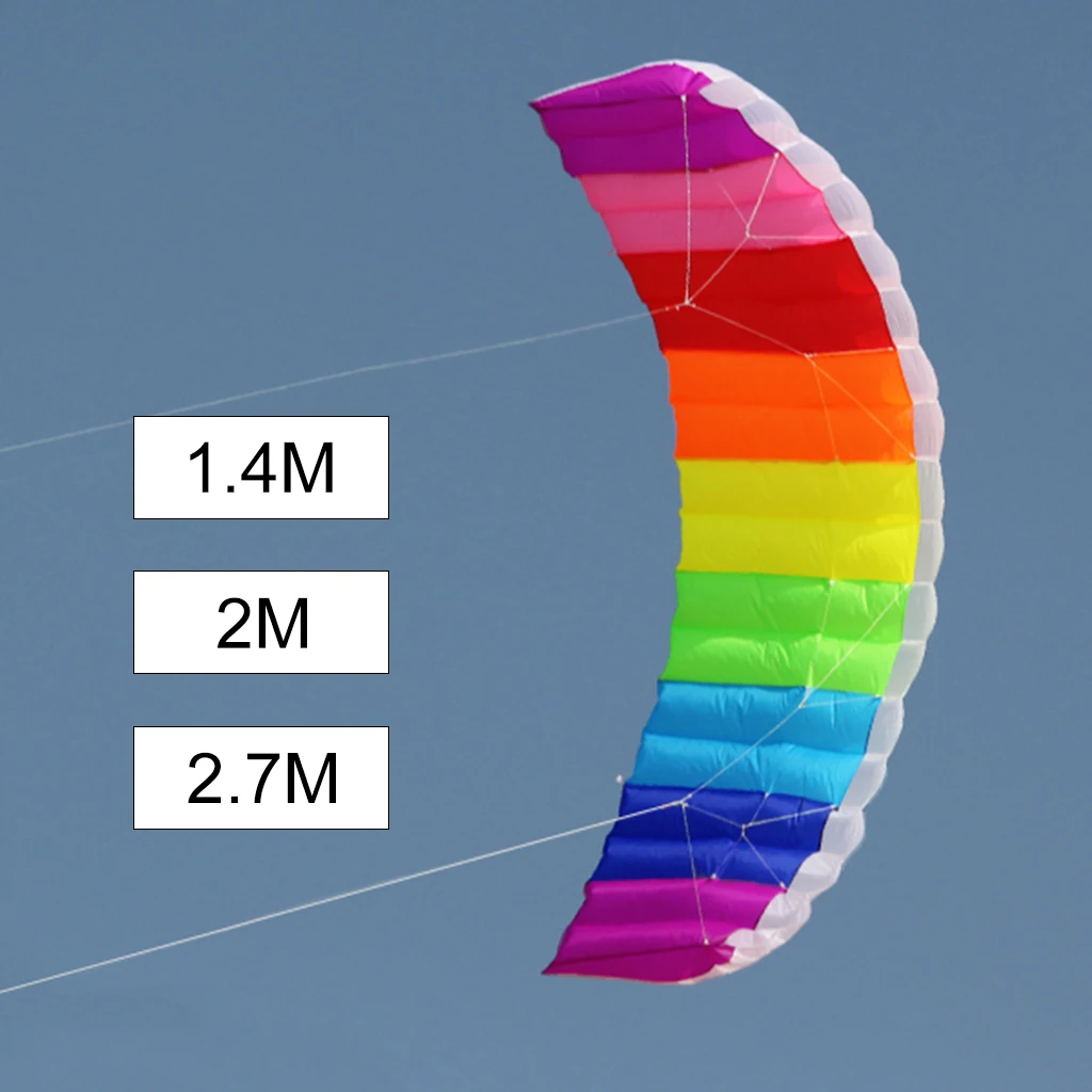Kiteboarding Dual Line Stun Power Kite, Surfing Giant Paragliders Kitesurfing