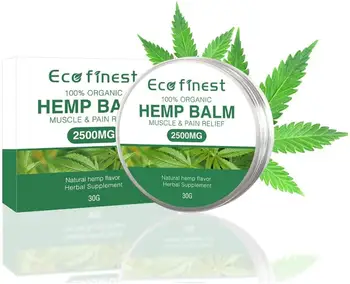 

Hemp Cream 2500MG Natural Extract Aloe Vera, for Pain Relief Muscle, Joint, Sciatica & Back Pain -Anti-Inflammatory 30g(1.06 oz)