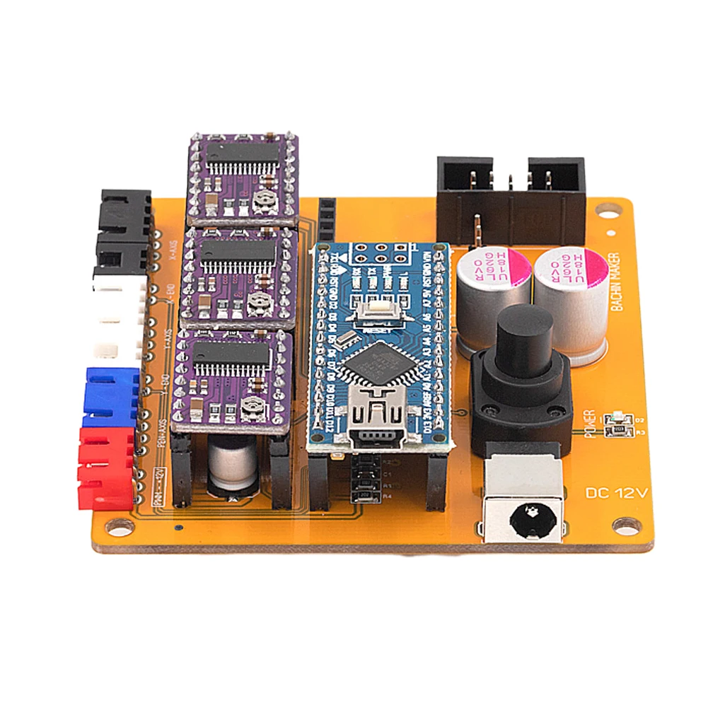 

PCB Control Board Stepper Motor Engraving Machine DIY Stable Offline Panel Accessories Professional NAN0 Chip Main 2 Axis