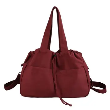 

Solid Canvas Cambridge Bag Large Capacity Comfortable Girl Shoulder Bags Easy Matching Handbags for Women 2020