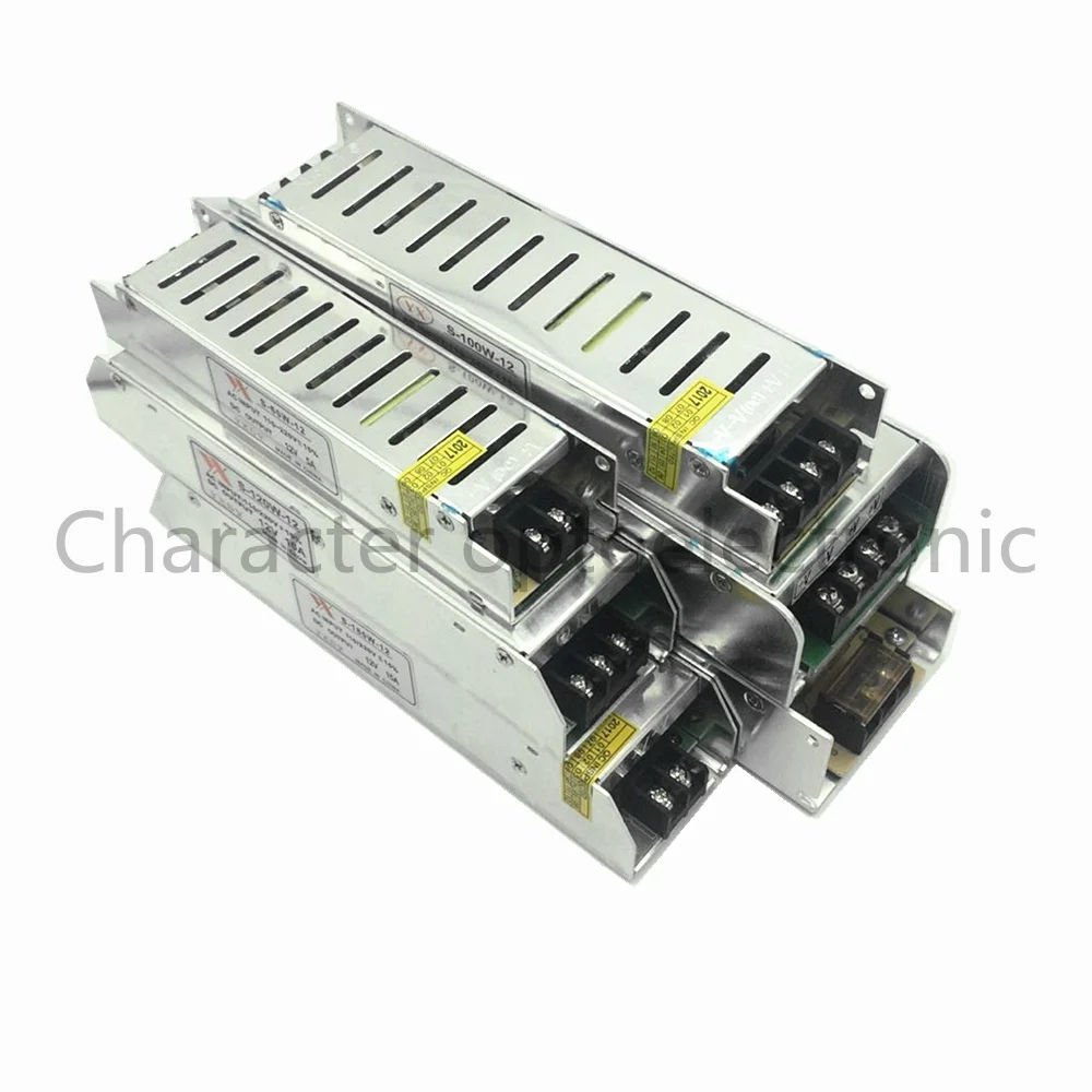Светодиодный AC 110V 220 V-12 V Питание сплиттер адаптер 1A 2A 3A 5A 8.3A 10A 15A 20A 30A драйвер главный трансформатор для светодиодный полосы
