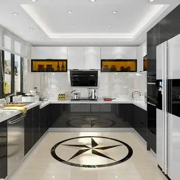 

CBMMART Factory modern lacquer kitchen cabinet design