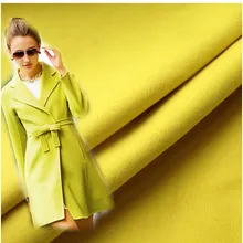 Двойная шерстяная кашемировая ткань 150 см ветровка шерстяная ткань зимнее пальто плотная желтая кашемировая ткань шерстяная ткань