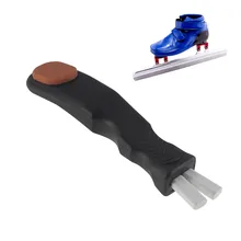 Ледяной инструмент для заточки коньков точильный камень ручной заточки системы хоккейного катания остроконечные лезвия края керамические Rod6