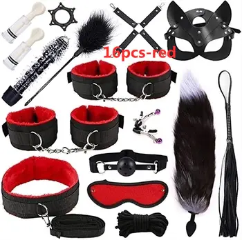 Sex toys bdsm harness anal bondage bundle set, gag, whip, butt plug, sex toys for couples, nipple clips, erotic sex toys 2