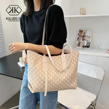 

2021 Winter Trend Large Capacity Tote Pu Leather Shoulder Bags for Women Female Luxury Designer Handbags Travel Big Shopper Bag