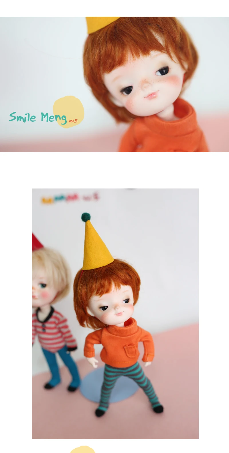 Полный комплект наивысшего качества bjd 1/8 baby doll Smile Meng Vol.5 милый классный редкий хобби Игрушка Подарочная модель recast Смола высокое искусство милый