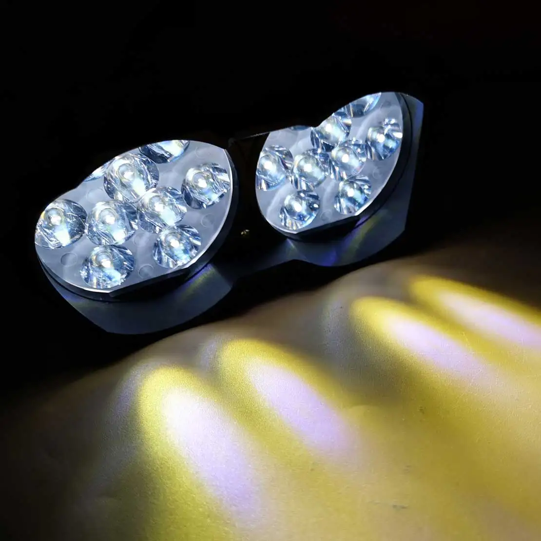 

CITALL 12V 90W 6500K 18LED Dual Motorcycle ATV Spot Fog Driving Light Lamp Twin Headlight White