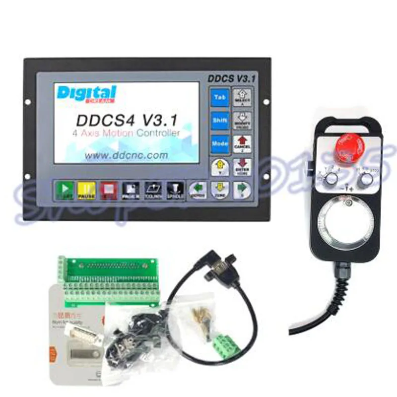 Улучшенный Автономный контроллер DDCSV3.1 3/4 оси 500 кГц G-код + все металлические Чехлы