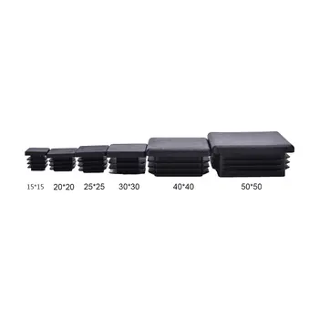 

10Pcs Plastic Blanking End Caps Square Inserts For Tube Pipe Box Section