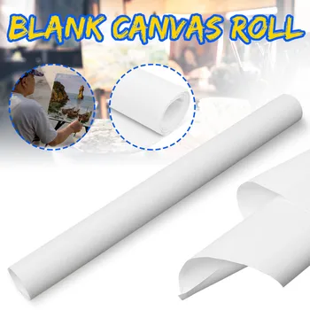 

White Blank Canvas Fabric Artist Canvas Roll Cotton Canvas For Watercolors Acrylic Oil Painting Art Painting Supplies 200x40cm