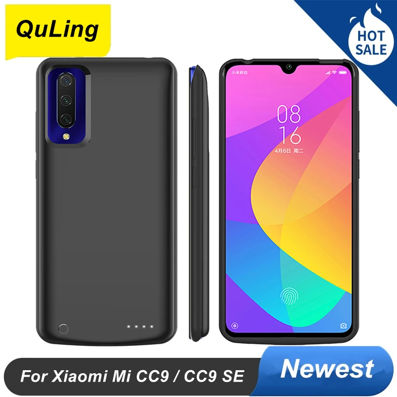 

QuLing 6500 мАч для Xiaomi Mi CC9, чехол для аккумулятора Mi CC9 SE, чехол для аккумулятора, внешний аккумулятор для Xiaomi Mi CC9, чехол для зарядного устройства