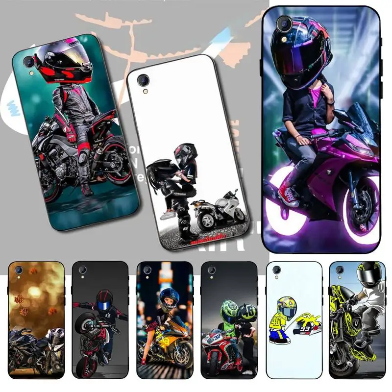 PENHUWAN мультфильм мотоциклетный шлем чехол для телефона Vivo Y91c Y17 Y51 Y67 Y55 Y93 Y81S Y19 Y7S |