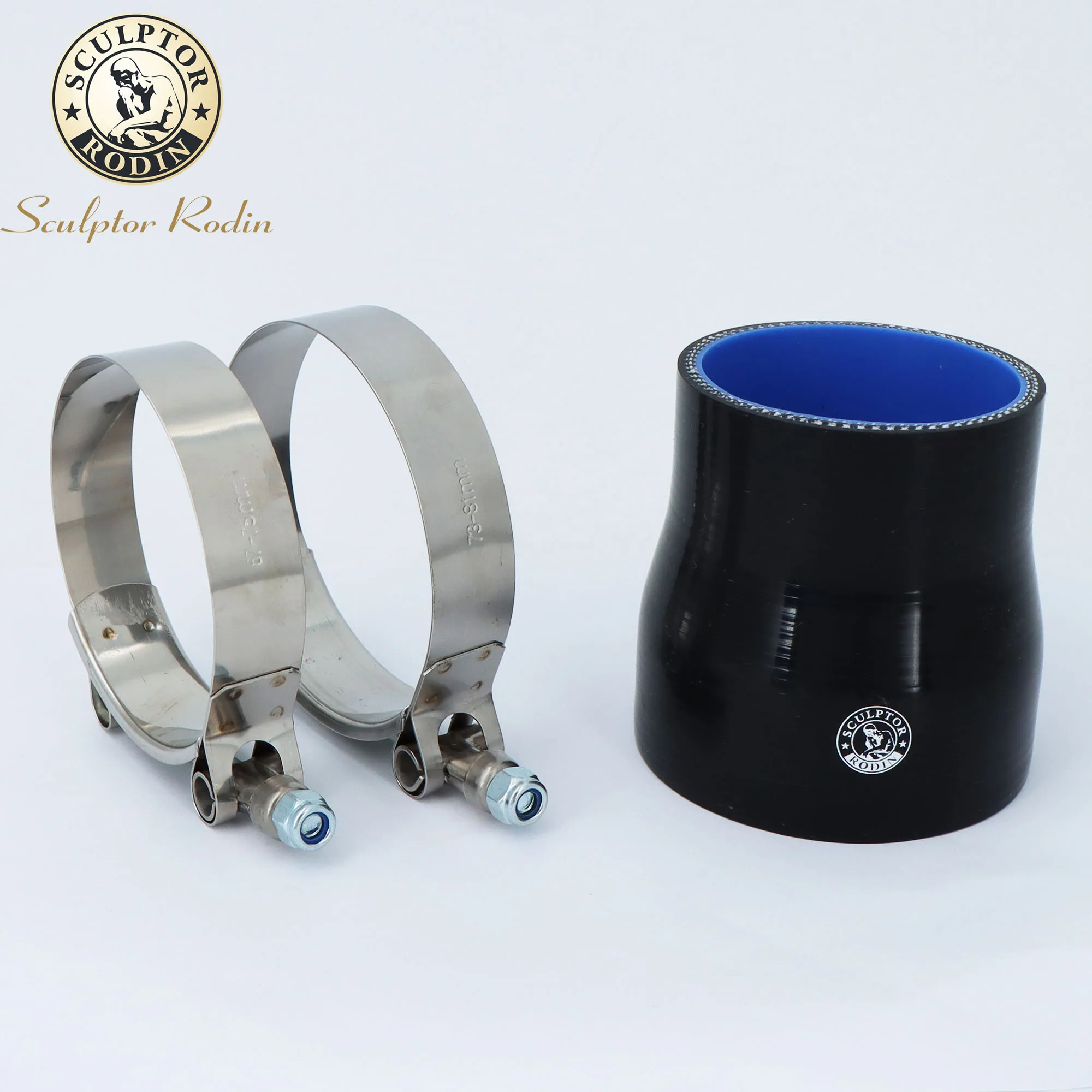 0 Degree Reducer Silicone Hose Straight Durite Silicone + T clamp  51-57 63-76MM Tubi Silicone Mangueira Tube for Intercooler