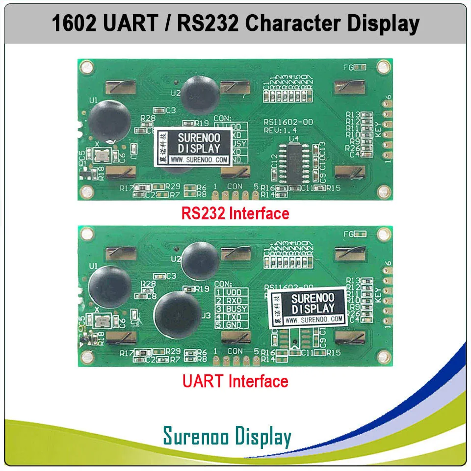 КМОП UART RS232 Серия 1602 162 16х2 символ ЖК модуль дисплей LCM для Arduino поддержка