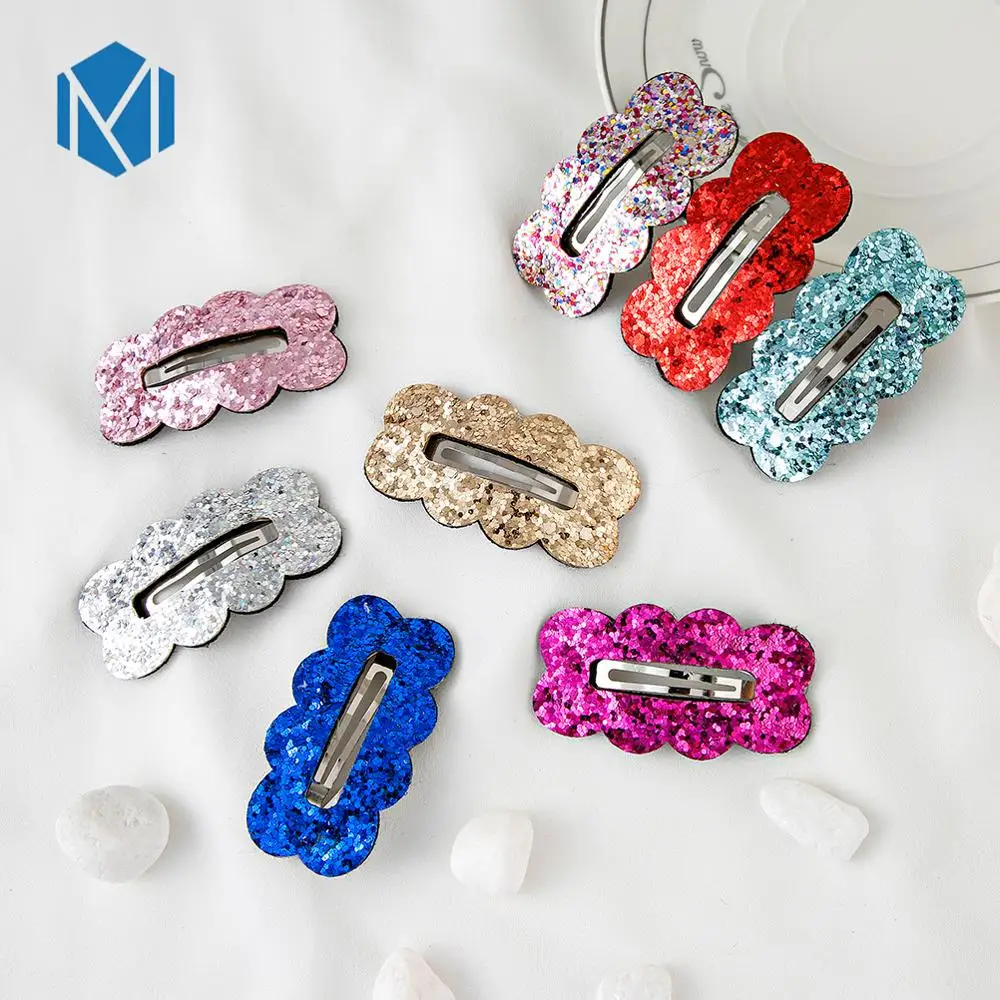 M MISM 2020 новые детские заколки для волос с блестками BB милые девочек золотые