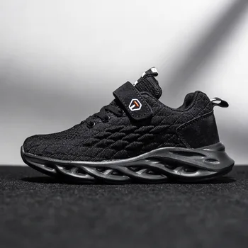 

BOY Shoes 2020 Spring New Style Fly Woven Breathable Large Size Anti-slip Black Hot Selling CHILDREN'S Shoes baby boy sneakers