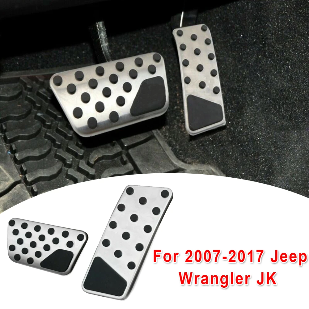 Для Jeep Wrangler JK 2007- Нескользящие Автоматические Газовые тормоза ножные педали 2 шт