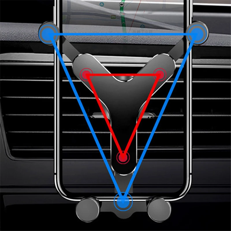 Тонкий гравитационный Автомобильный держатель для телефона в Автомобиле вентиляционное отверстие крепление без магнитного мобильного телефона держатель для навигатора для IPhone Xiaomi samsung