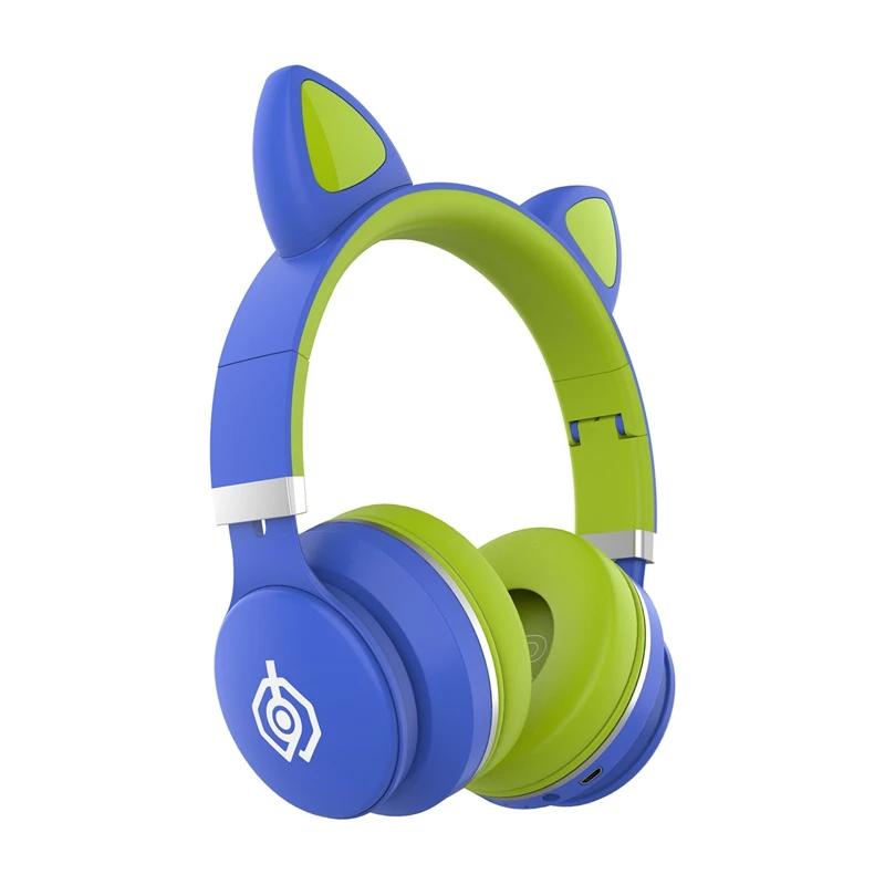 Bluetooth 5 0 Cat Ear Headphones LED Light Up Noise Cancelling Adults Kids Girl Headset Support TF Card