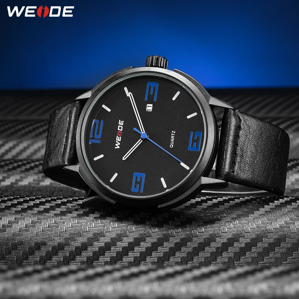WEIDE Новые простые часы Аналоговые военные повседневные кварцевые наручные Авто