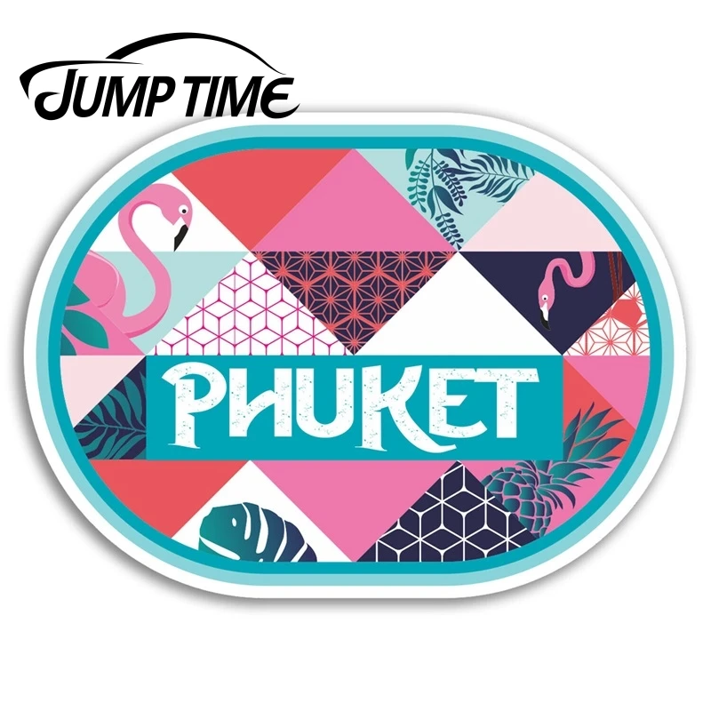 

Виниловые стикеры на время скачка для пхукета, Таиланд, наклейка на окно ноутбука, багажа, водонепроницаемые автомобильные аксессуары